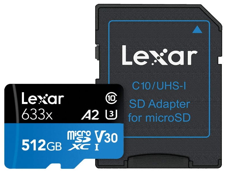 lexar micro sd card 633x UHS II with SD adapter