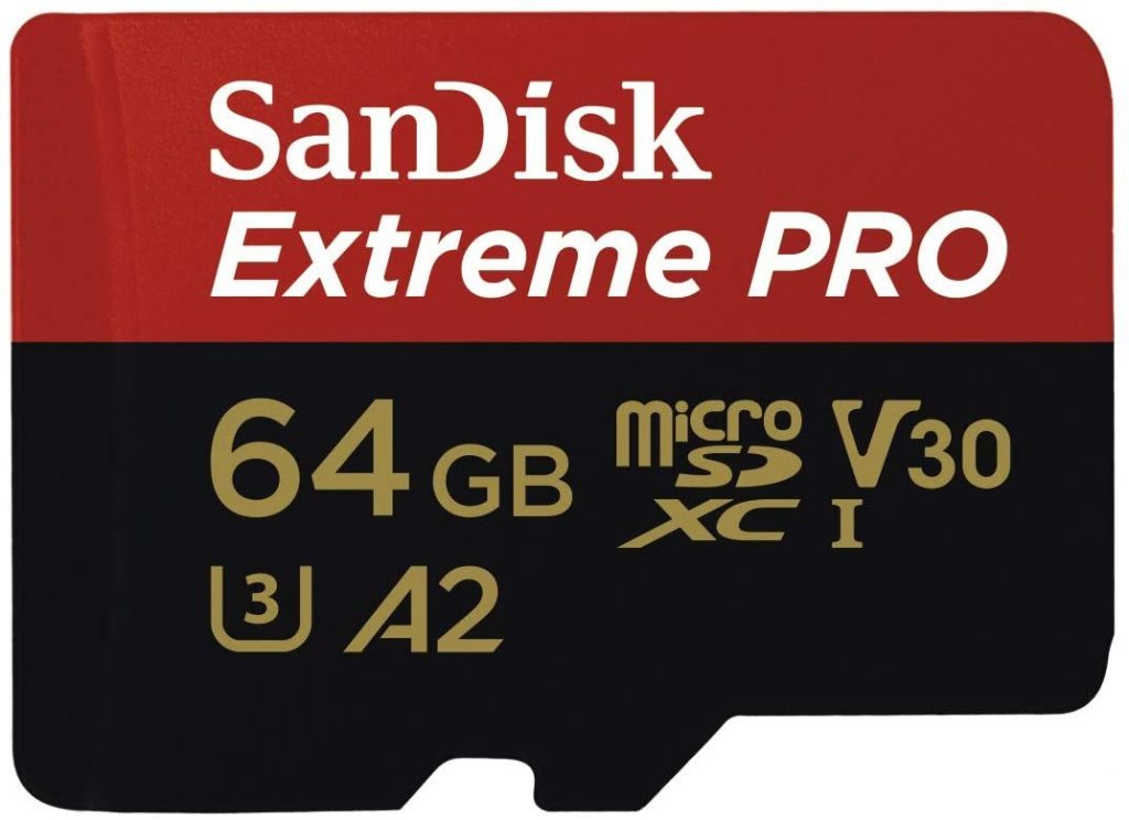 SanDisk Extreme PRO - Tarjeta de memoria microSDXC de 64 GB con adaptador SD, A2, hasta 170 MB s, Class 10, U3 y V30